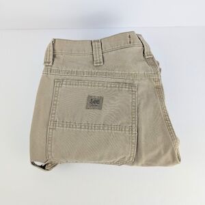 🔷9Lee Dungarees Tan Carpenter Khaki Pants (Size: 36) 1lb 6.9oz